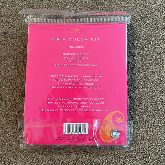 Lulu Beauty 5 Piece At Home Hair Coloring accessory Kit Cape Brush Clips remover - Picture 2 of 3